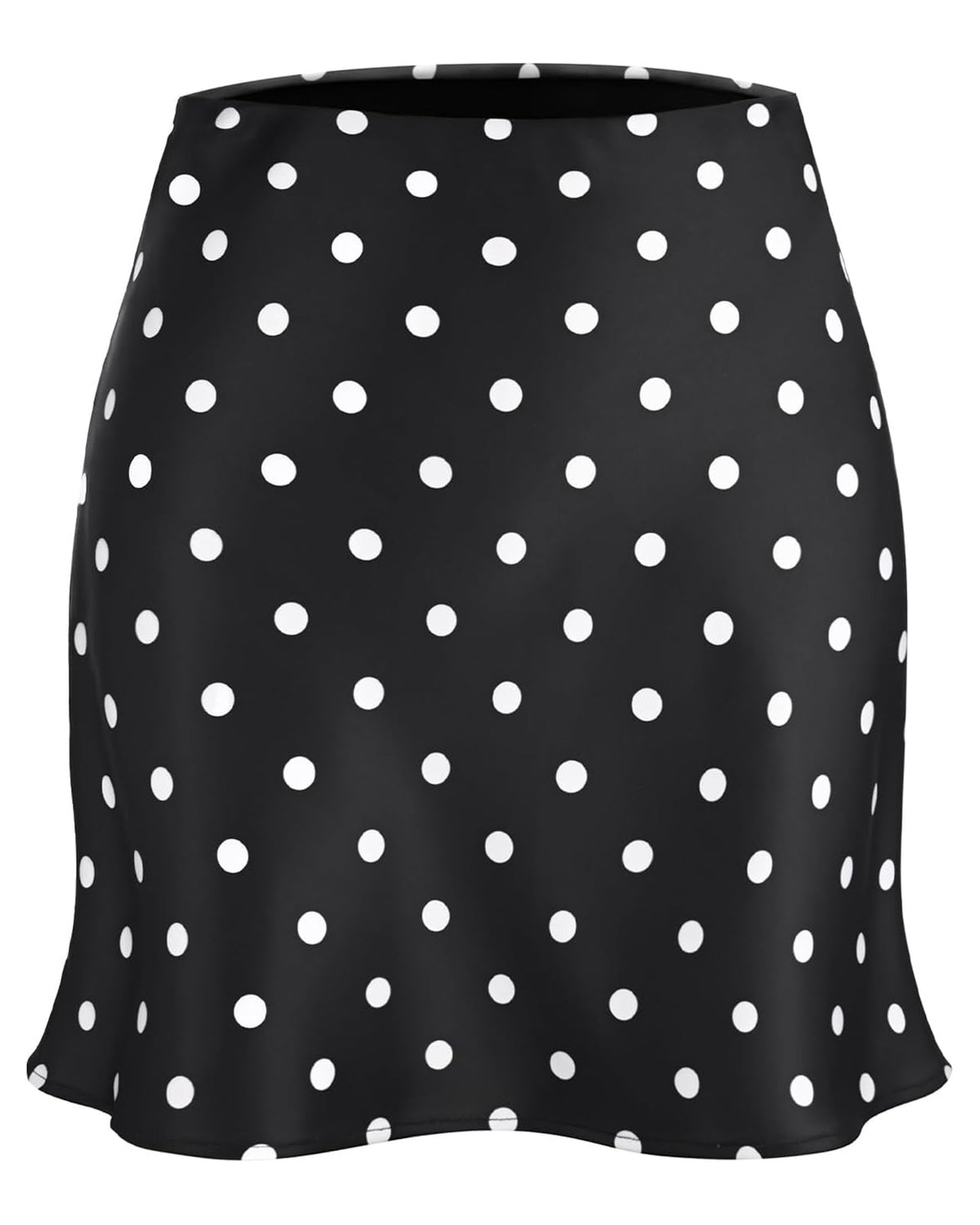 Outoshe Women's Satin Mini Skirt Silk High Waisted White Short Skirts