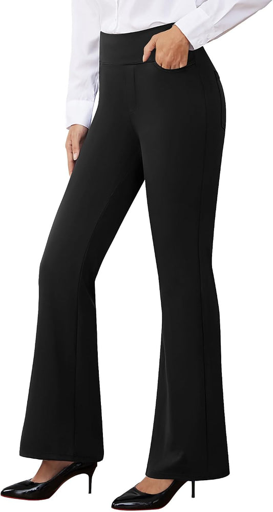 AB-Eleven Women Dress Pants Stretch Business Casual Work Slacks with Pocket