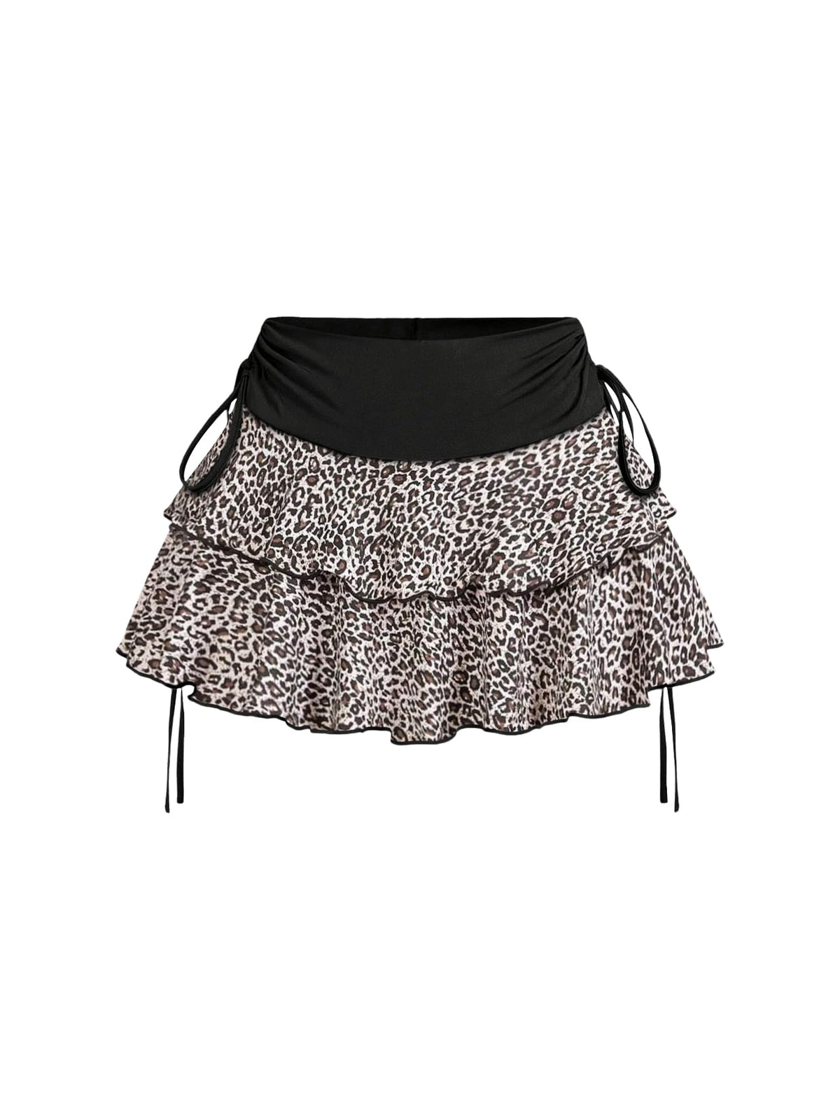 Women's Y2k Mini Ruffle Skirts with Shorts Cute Coquette Skort