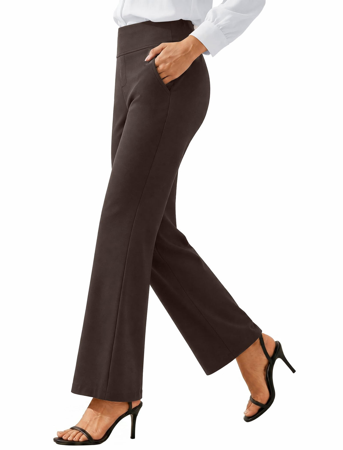 Womens Dress Pants Wide Leg Stretchy Work Slacks