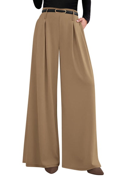 PRETTYGARDEN Womens Wide Leg Dress Pants Flowy Trousers