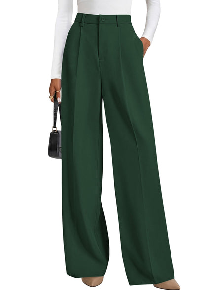 PRETTYGARDEN Women's Flowy Wide Leg Dress Pants
