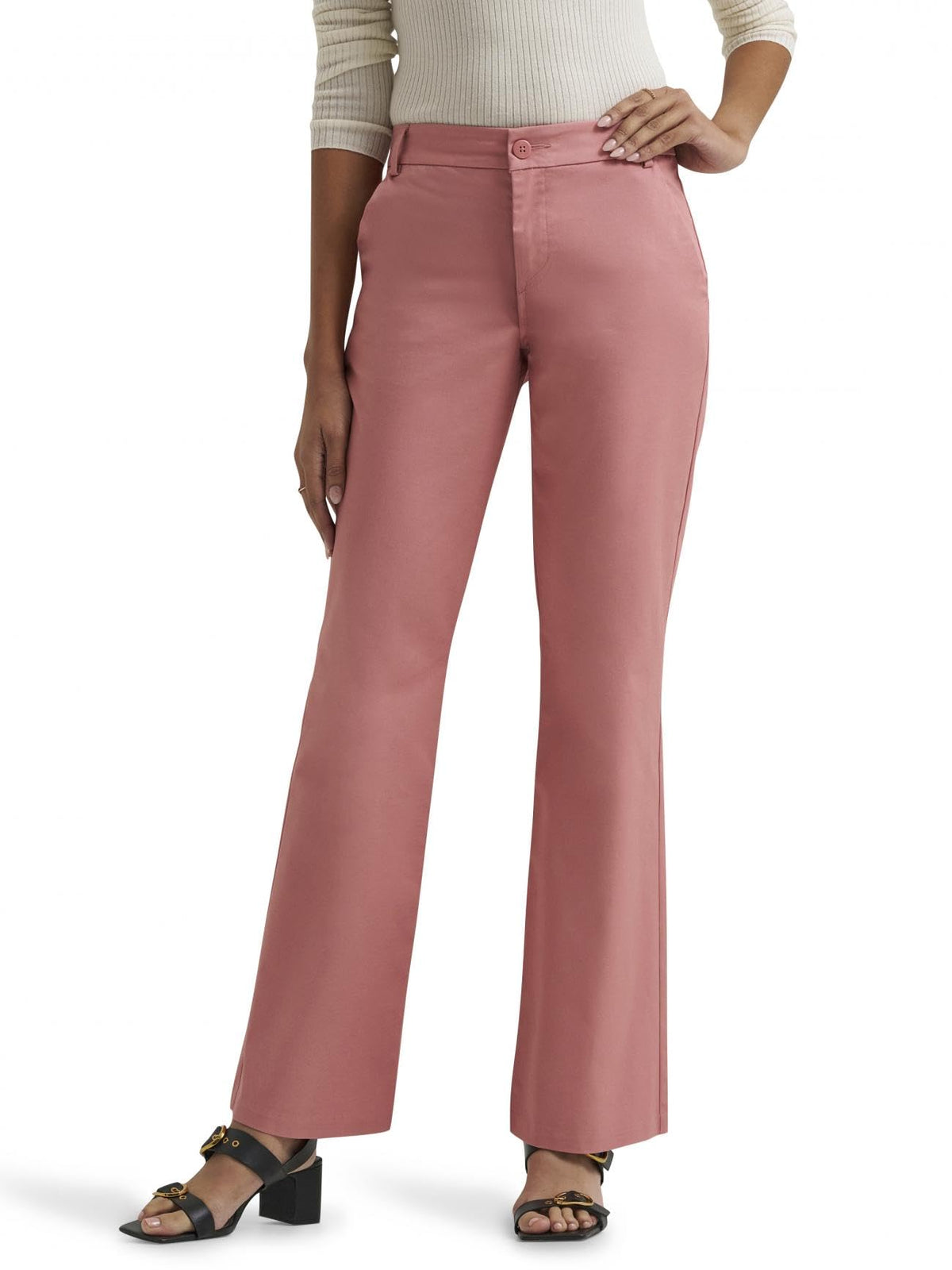 Lee Women's Wrinkle Free Mid Rise Bootcut Pant