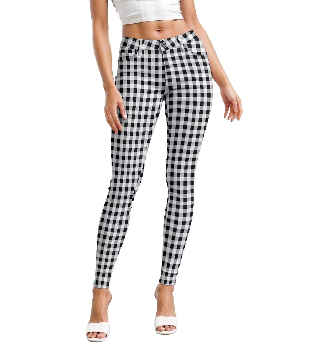 Hybrid & Company Womens Hyper Ultra Stretch Comfy Skinny Leg Work Casual Pants