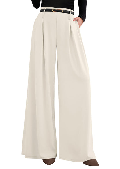 PRETTYGARDEN Womens Wide Leg Dress Pants Flowy Trousers