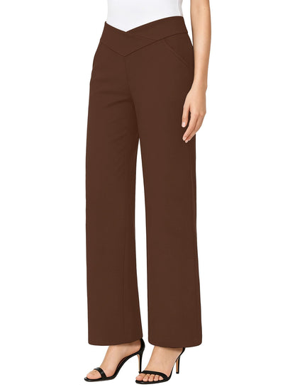 SEMARO Dress Pants Women Business Casual Work Pant Stretchy High Waist Office Slacks Trousers with Pockets
