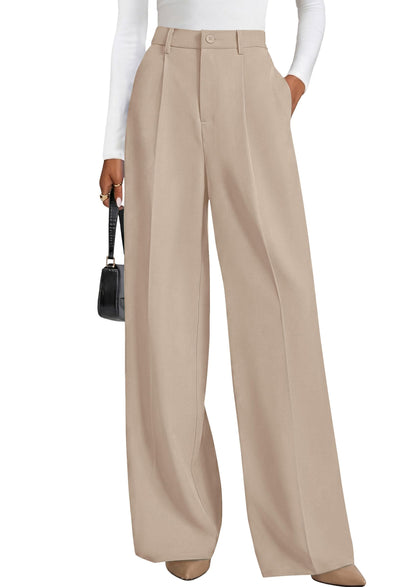 PRETTYGARDEN Women's Flowy Wide Leg Dress Pants
