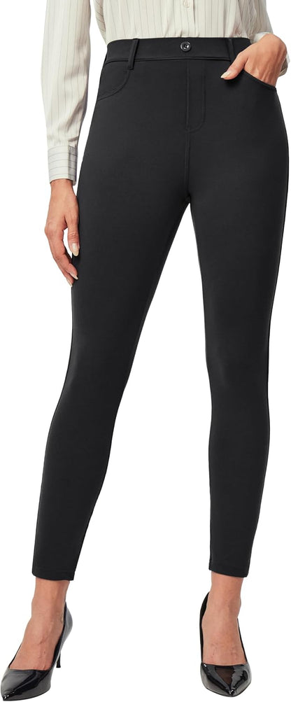 Dress Pants Women Stretch Work Pants Business Casual Outfits with 2 Pockets