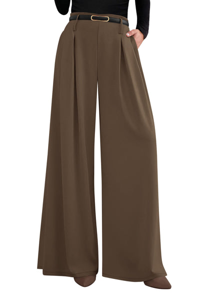 PRETTYGARDEN Womens Wide Leg Dress Pants Flowy Trousers