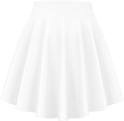 Skirts for Women Summer Pleated Mini Casual Flowy High Waisted Short Skirt