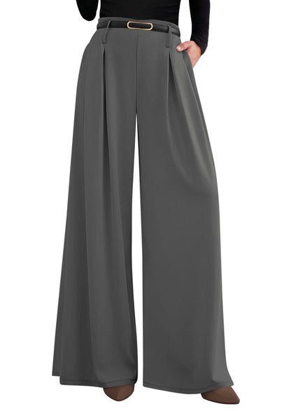PRETTYGARDEN Womens Wide Leg Dress Pants Flowy Trousers