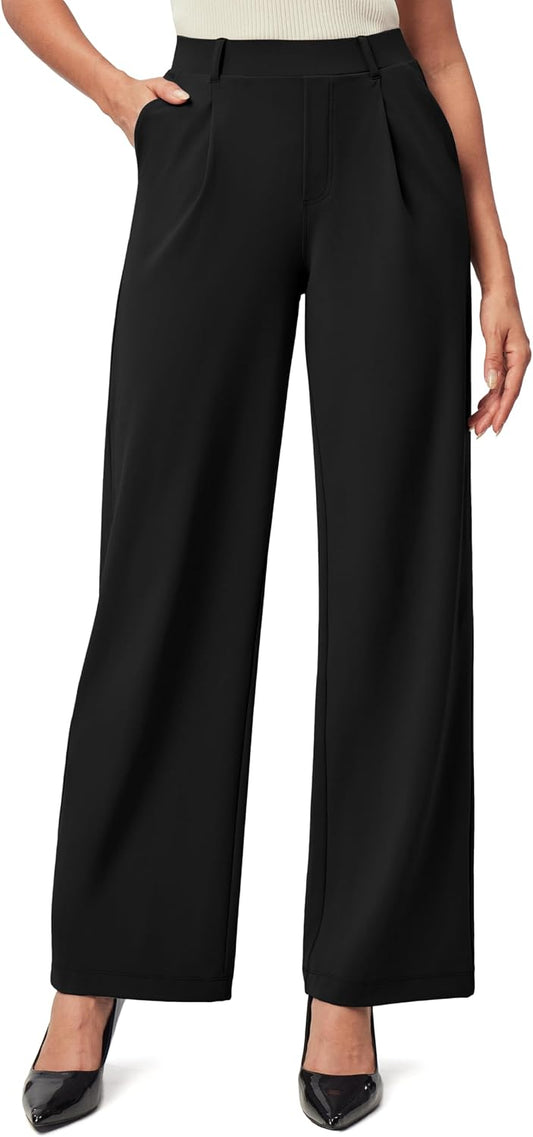 IUGA Dress Pants Women Stretchy Wide Leg Work Pants Business Casual Outfits