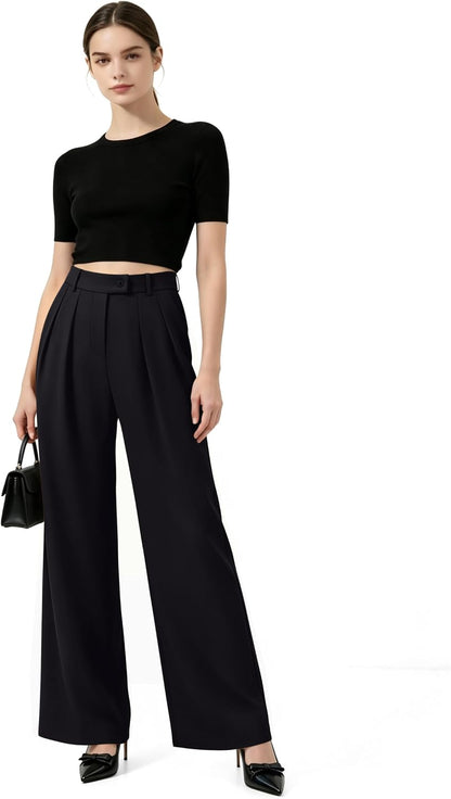 NIMIN Womens Wide Leg Work Dress Pants Business Casual Trousers