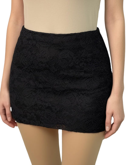 Women's Low Rise Stretch Mini Skort with Shorts Bodycon Skirt