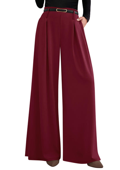 PRETTYGARDEN Womens Wide Leg Dress Pants Flowy Trousers
