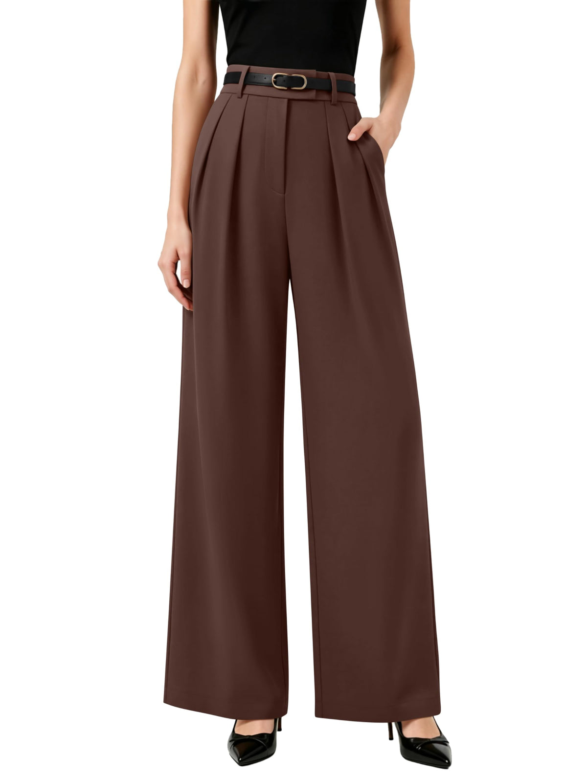 NIMIN Womens Wide Leg Work Dress Pants Business Casual Trousers