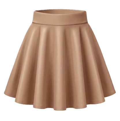Zeagoo Women's Skirt Basic Mini Skater Skirt 2026 Summer Skirts Stretchable High Waist A-Line Party Club Skirts