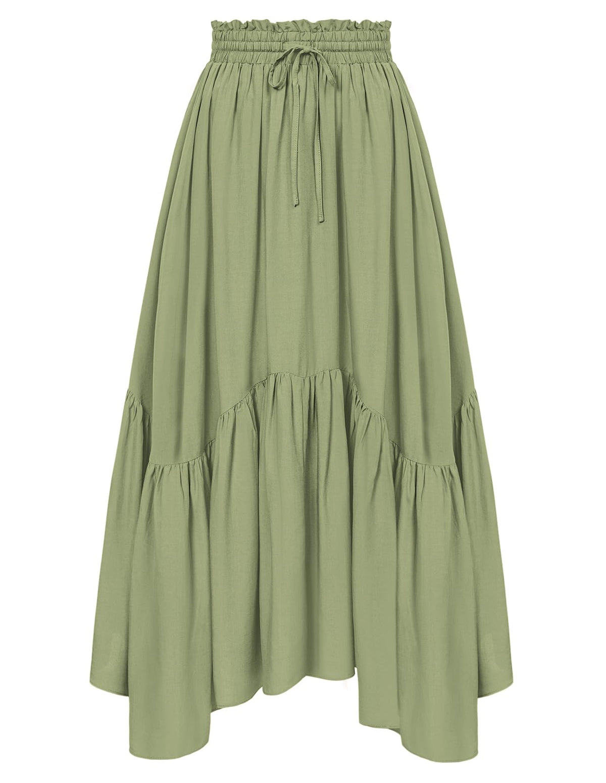 Scarlet Darkness Maxi Skirts for Women Flowy Boho Renaissance Skirt