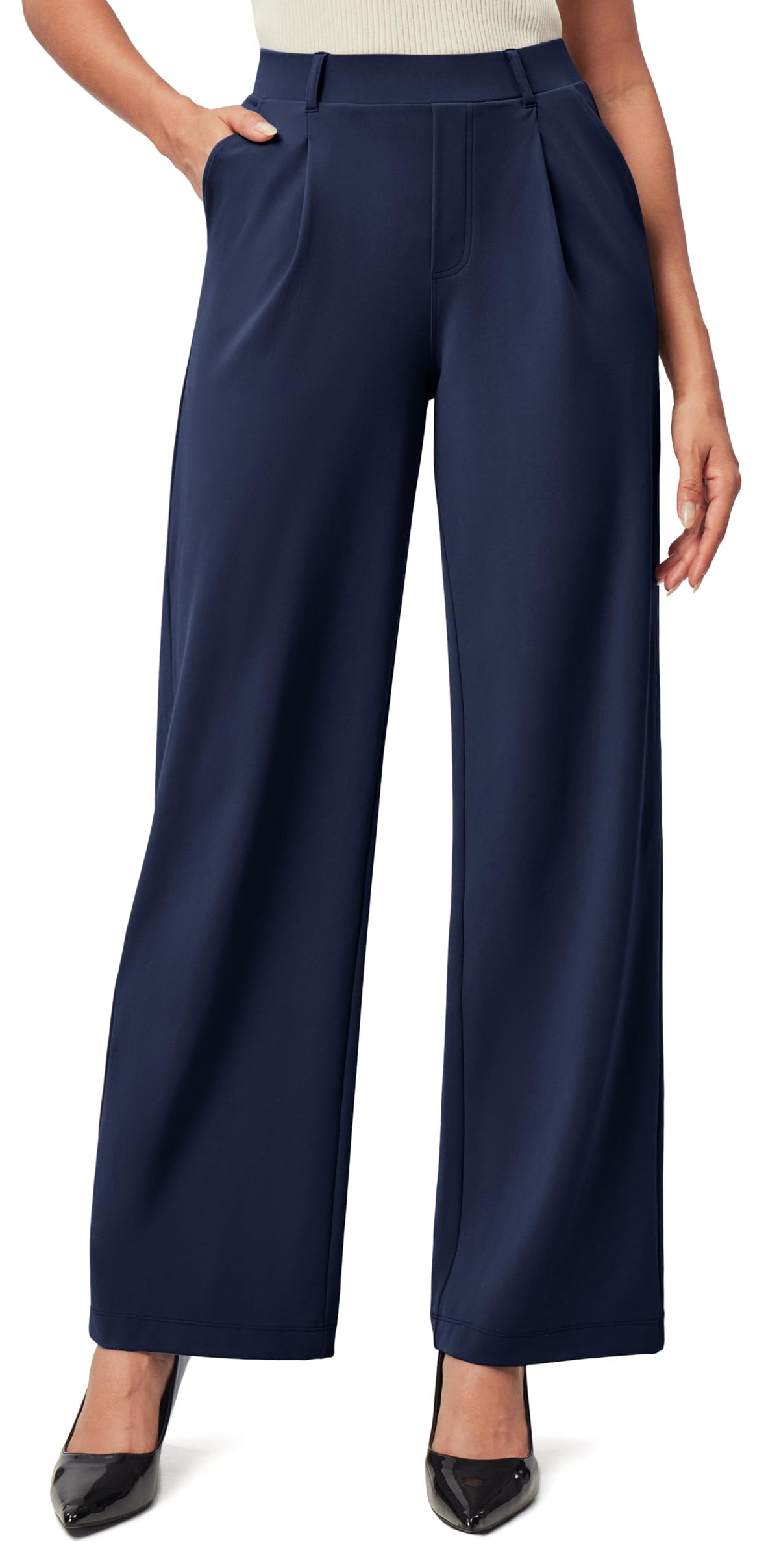 IUGA Dress Pants Women Stretchy Wide Leg Work Pants Business Casual Outfits