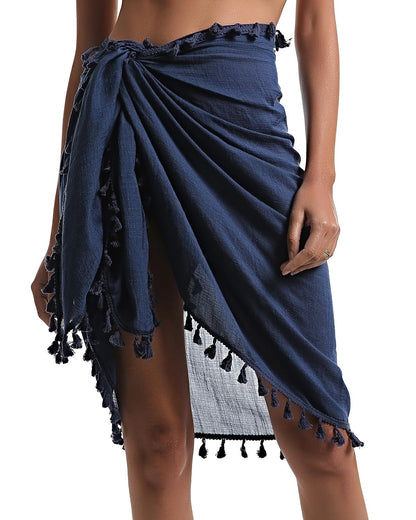 Eicolorte Sarong Cover Up Womens Beach Cover Up Bikini Bathing Suit Swimsuit Swimwear Coverup Sarong Pareo Wraps for Women