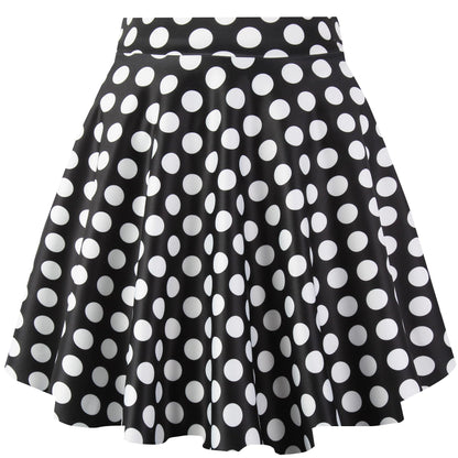 THHGPO Women's Casual Basic Skirts A-Line Skirt with Shorts