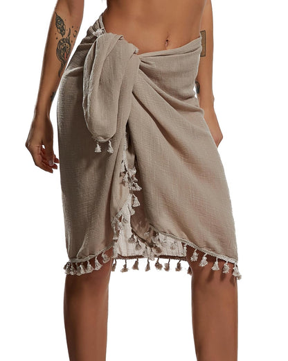 Eicolorte Sarong Cover Up Womens Beach Cover Up Bikini Bathing Suit Swimsuit Swimwear Coverup Sarong Pareo Wraps for Women