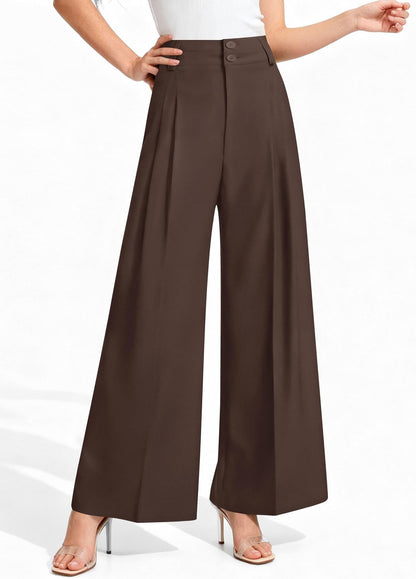 PRETTYGARDEN Women's High Waisted Wide Leg Dress Pants