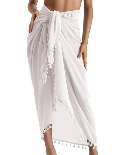 Eicolorte Sarong Cover Up Womens Beach Cover Up Bikini Bathing Suit Swimsuit Swimwear Coverup Sarong Pareo Wraps for Women