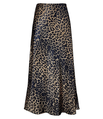 Outoshe Women's Satin High Waisted Maxi Skirts A Line Silk Long Skirt