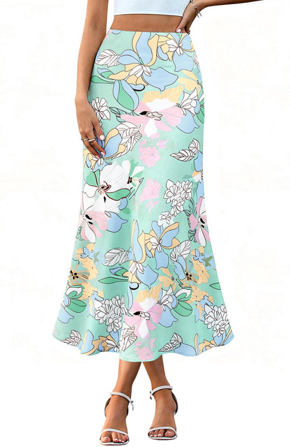 BTFBM Satin Skirts for Women Trendy 2026 Summer Fall
