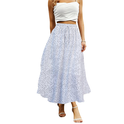 Abaadlw Maxi Skirts for Women with Pockets Long Midi Length