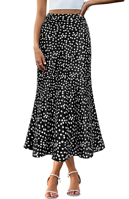 BTFBM Satin Skirts for Women Trendy 2026 Summer Fall