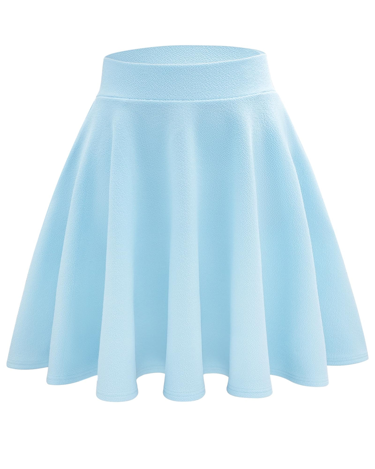 Stelle Women's Casual Skater Skirt Flared Pleated Mini Skort with Shorts