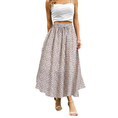 Abaadlw Maxi Skirts for Women with Pockets Long Midi Length