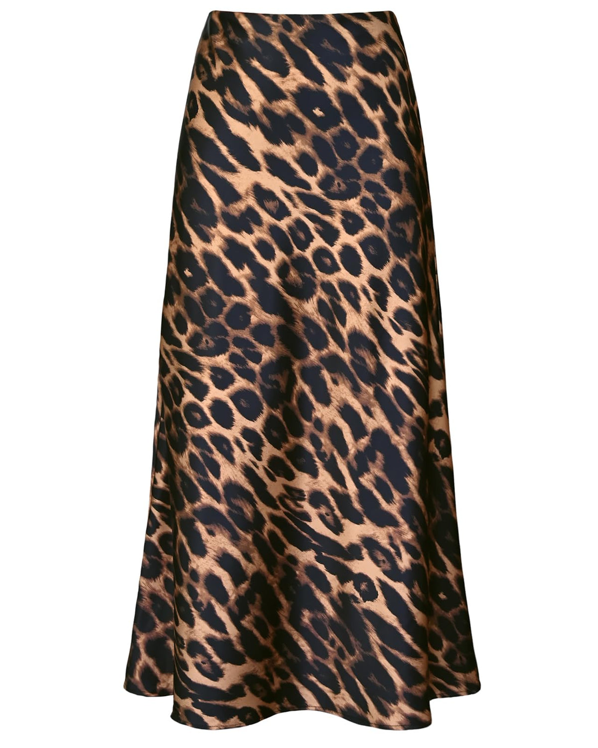 Outoshe Women's Satin High Waisted Maxi Skirts A Line Silk Long Skirt