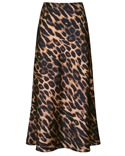 Outoshe Women's Satin High Waisted Maxi Skirts A Line Silk Long Skirt
