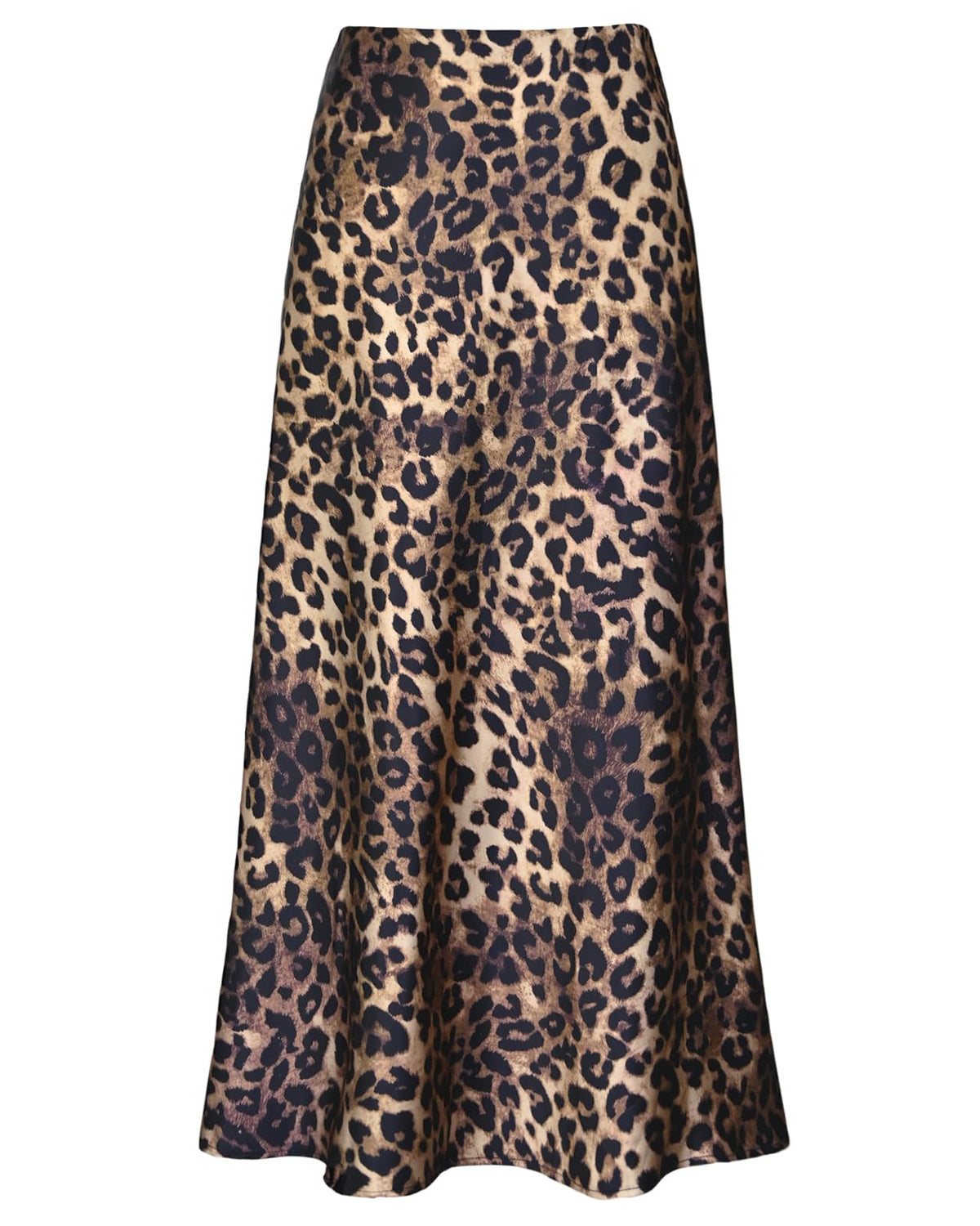 Outoshe Women's Satin High Waisted Maxi Skirts A Line Silk Long Skirt