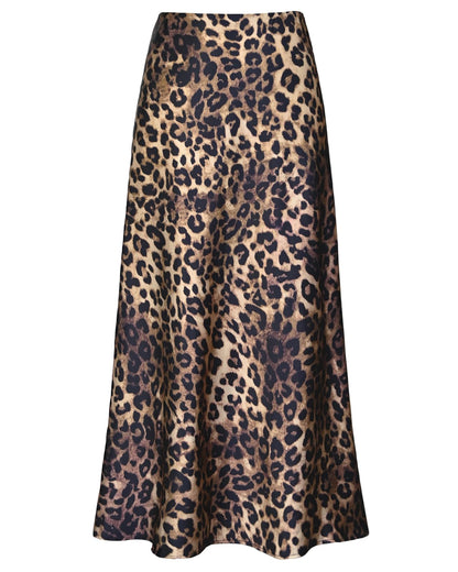 Outoshe Women's Satin High Waisted Maxi Skirts A Line Silk Long Skirt