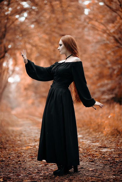 Scarlet Darkness Long Skirts for Women Maxi High Waisted A Line Skirt