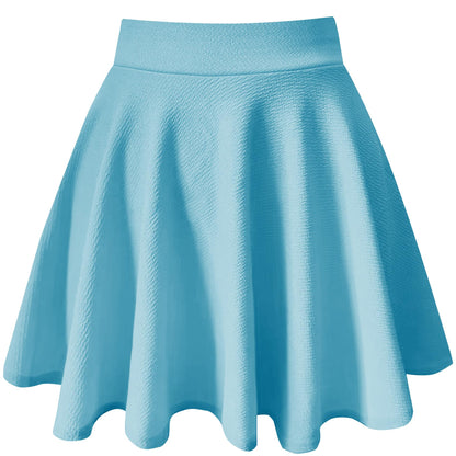 THHGPO Women's Casual Basic Skirts A-Line Skirt with Shorts