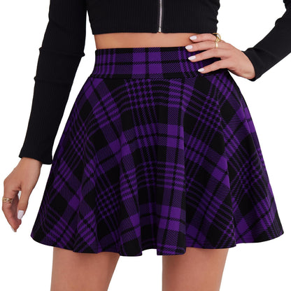 DJT Fashion Shorts for Women Basic Versatile Skorts Casual Stretchy Flared Skater Golf Tennis Mini Skirts with Shorts