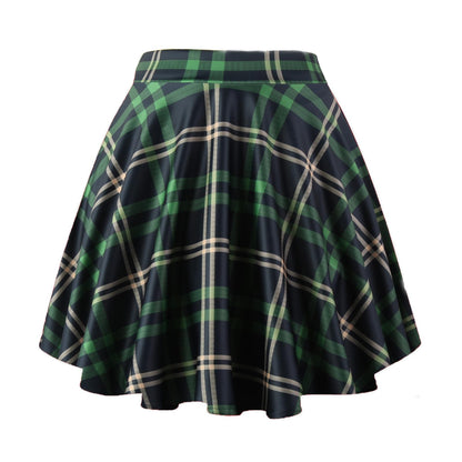 THHGPO Women's Casual Basic Skirts A-Line Skirt with Shorts
