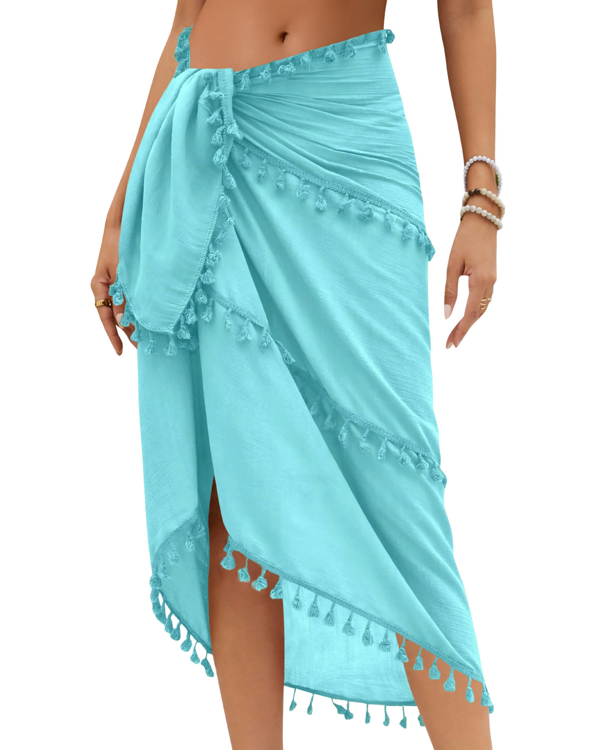 Eicolorte Sarong Cover Up Womens Beach Cover Up Bikini Bathing Suit Swimsuit Swimwear Coverup Sarong Pareo Wraps for Women