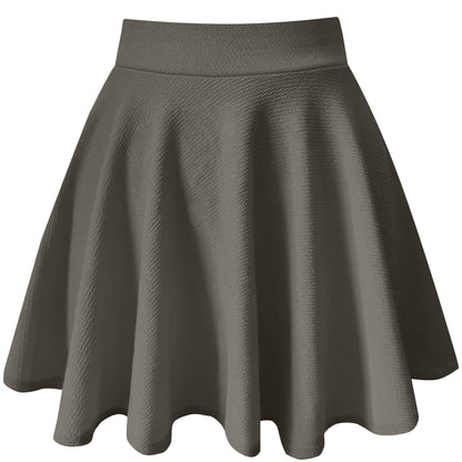 THHGPO Women's Casual Basic Skirts A-Line Skirt with Shorts
