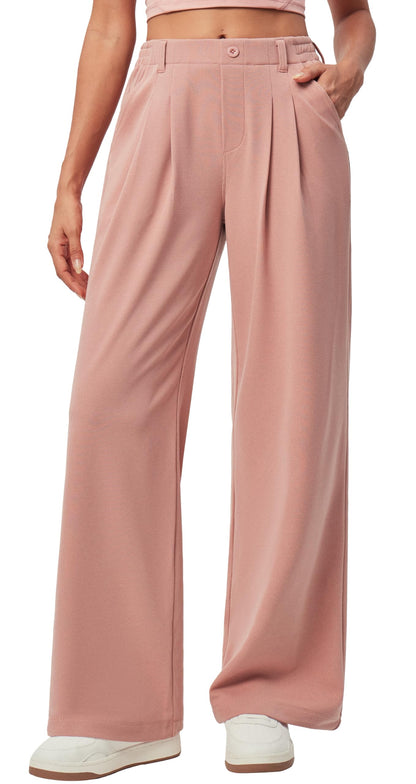 Wide Leg Dress Pants for Women Pull on Work Pants Business Casual Outfits