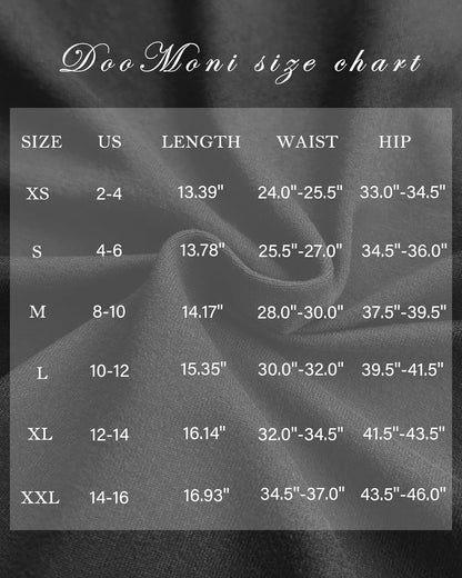 DooMoni Women's Slit High Waisted Mini Skirt Y2K Club Skort with Underneath