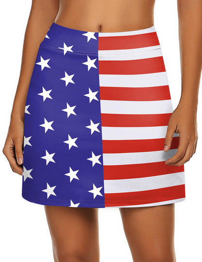Ekouaer Women's Active Performance Skort Lightweight Skirt for Golf Tennis