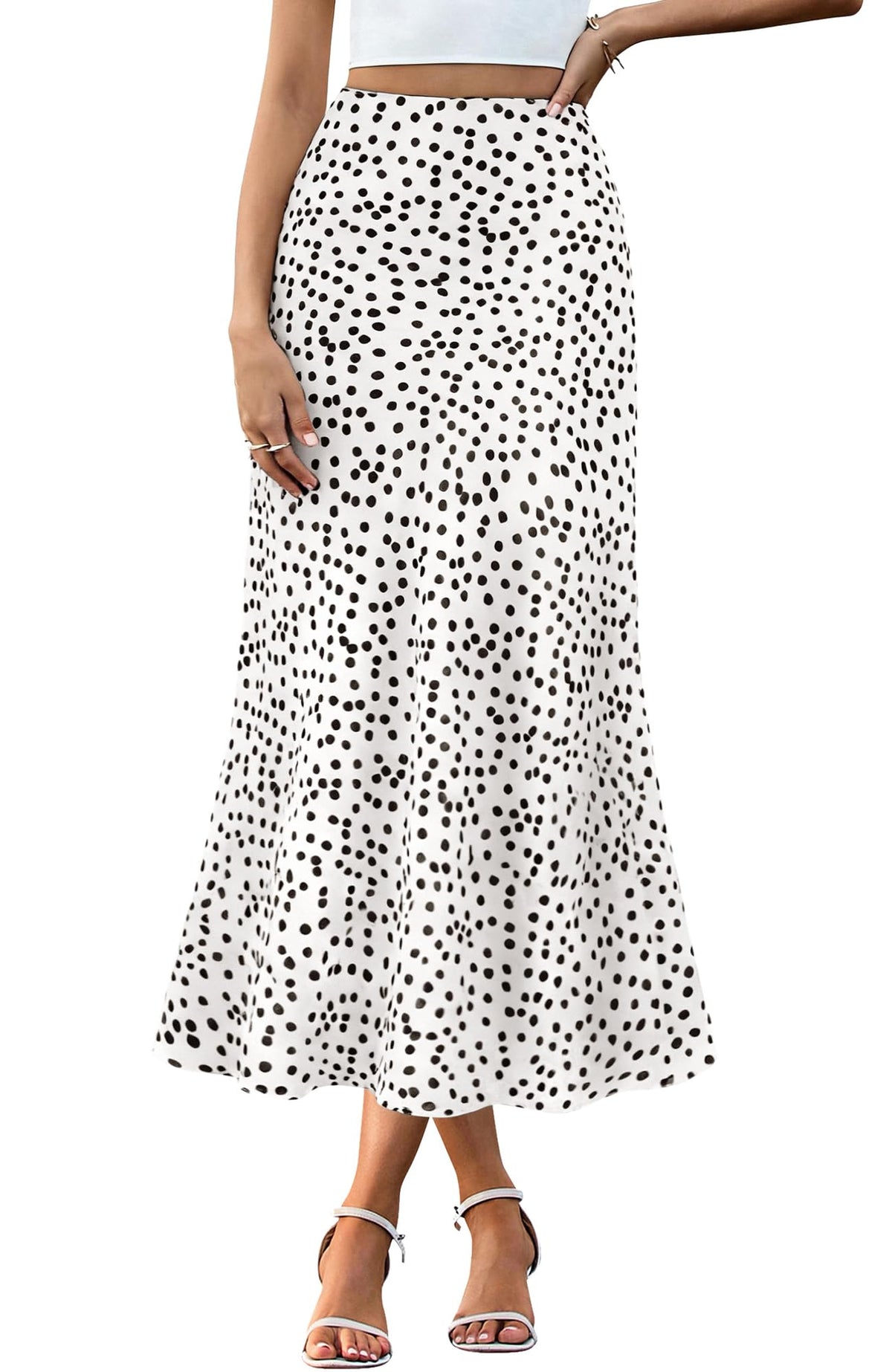 BTFBM Satin Skirts for Women Trendy 2026 Summer Fall