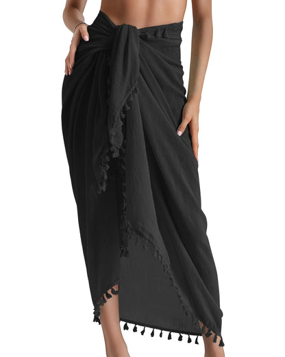 Eicolorte Sarong Cover Up Womens Beach Cover Up Bikini Bathing Suit Swimsuit Swimwear Coverup Sarong Pareo Wraps for Women