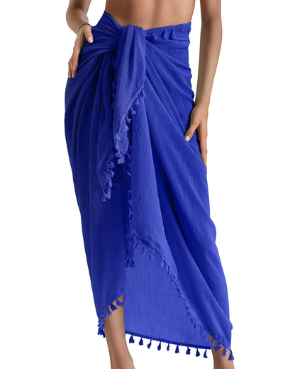 Eicolorte Sarong Cover Up Womens Beach Cover Up Bikini Bathing Suit Swimsuit Swimwear Coverup Sarong Pareo Wraps for Women